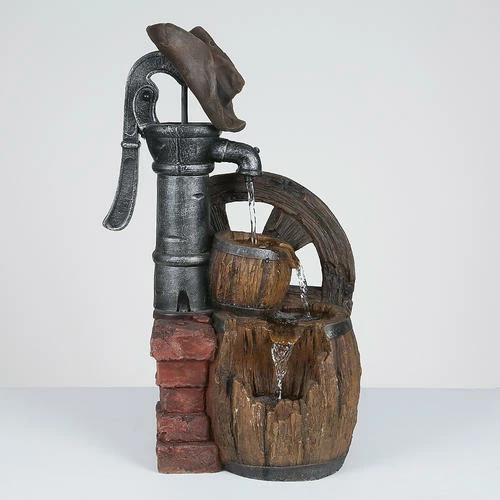 Enchanted Garden™ 28" Tiered Water Pump Outdoor Water Fountain 3 Enchanted Garden™ 28" Tiered Water Pump Outdoor Water Fountain