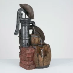 Enchanted Garden™ 28" Tiered Water Pump Outdoor Water Fountain 12 Enchanted Garden™ 28" Tiered Water Pump Outdoor Water Fountain -Home N Garden Joy Sales 2771707Leftside