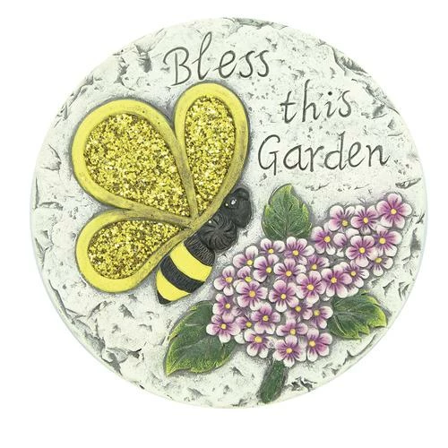 Enchanted Garden™ 7" Welcome Stepping Stone - Assorted Styles 4 Enchanted Garden™ 7" Welcome Stepping Stone - Assorted Styles - Image 2