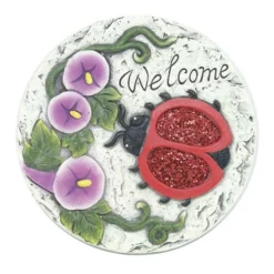 Enchanted Garden™ 7" Welcome Stepping Stone - Assorted Styles 9 Enchanted Garden™ 7" Welcome Stepping Stone - Assorted Styles -Home N Garden Joy Sales 2773695 P 3