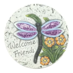 Enchanted Garden™ 7" Welcome Stepping Stone - Assorted Styles 10 Enchanted Garden™ 7" Welcome Stepping Stone - Assorted Styles -Home N Garden Joy Sales 2773695 P 4