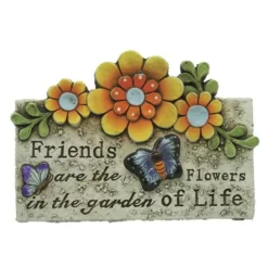 Enchanted Garden™ 5" Inspirational Flower Outdoor Wall Art - Assorted Styles