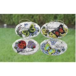 Enchanted Garden™ 4.6" Cement Outdoor Wall Art - Assorted Styles