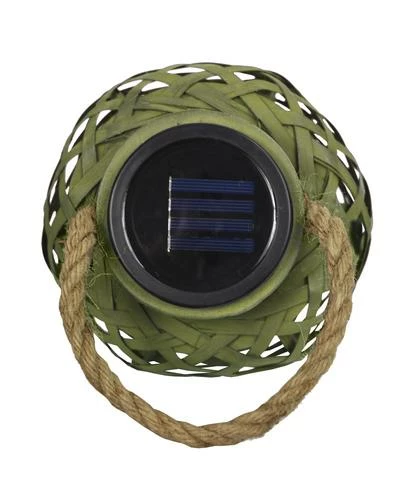 Enchanted Garden™ 12" Bamboo Solar LED Lantern - Assorted Colors 11 Enchanted Garden™ 12" Bamboo Solar LED Lantern - Assorted Colors - Image 9