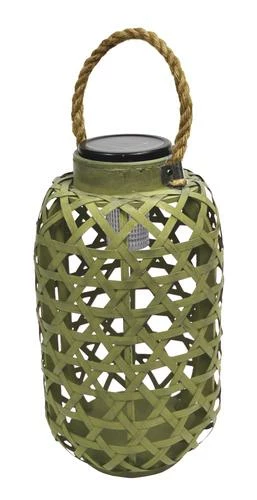 Enchanted Garden™ 12" Bamboo Solar LED Lantern - Assorted Colors 7 Enchanted Garden™ 12" Bamboo Solar LED Lantern - Assorted Colors - Image 5