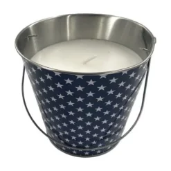 Enchanted Garden™ Metal Bucket Patriotic Citronella Candle - Assorted Colors 10 Enchanted Garden™ Metal Bucket Patriotic Citronella Candle - Assorted Colors -Home N Garden Joy Sales 2773868 21092PR Blue 2000px