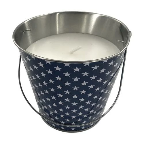 Enchanted Garden™ Metal Bucket Patriotic Citronella Candle - Assorted Colors 6 Enchanted Garden™ Metal Bucket Patriotic Citronella Candle - Assorted Colors - Image 4