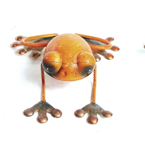 Enchanted Garden™ 6" Metal Garden Frog Statue - Assorted Styles 7 Enchanted Garden™ 6" Metal Garden Frog Statue - Assorted Styles - Image 5