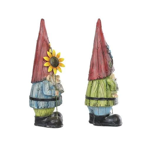 Enchanted Garden™ 16" Resin Gnome Garden Statue - Assorted Styles 5 Enchanted Garden™ 16" Resin Gnome Garden Statue - Assorted Styles - Image 3