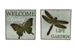 Enchanted Garden™ 13" Galvanized Cut Out Outdoor Wall Art - Assorted Styles