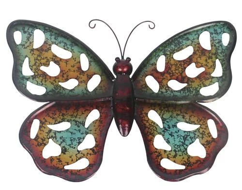 Enchanted Garden™ 11" Metal Butterfly Outdoor Wall Art - Assorted Styles 4 Enchanted Garden™ 11" Metal Butterfly Outdoor Wall Art - Assorted Styles - Image 2