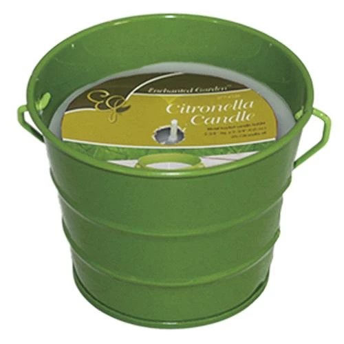 Enchanted Garden™ 2-3/4" Painted Bucket Citronella Candle - Assorted Colors 4 Enchanted Garden™ 2-3/4" Painted Bucket Citronella Candle - Assorted Colors - Image 2