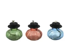 Enchanted Garden™ 4" Glass Tabletop Patio Torch - Assorted Colors