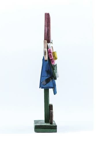 Enchanted Garden™ 27" Wood Gnome With Flower 5 Enchanted Garden™ 27" Wood Gnome With Flower - Image 3