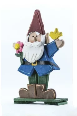 Enchanted Garden™ 27" Wood Gnome With Flower 18 Enchanted Garden™ 27" Wood Gnome With Flower -Home N Garden Joy Sales 2774304 06