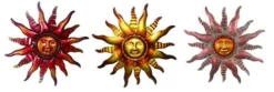 Enchanted Garden™ 24.4" Metal Sun Outdoor Wall Art - Assorted Styles