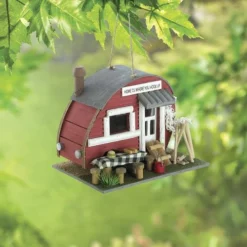 Enchanted Garden™ 7" Red Camper Bird House -Home N Garden Joy Sales 2774510scene