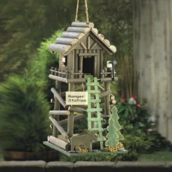 Enchanted Garden™ 13" Ranger Station Bird House -Home N Garden Joy Sales 2774517scene