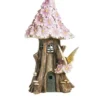 Enchanted Garden™ 9.8" Polystone Lighted Fairy House Statue - Assorted Styles -Home N Garden Joy Sales 2774601 ZMN2SPA4349 Pink 1800px