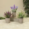 Enchanted Garden™ 9" Artificial Wild Flower With Burlap Pot - Assorted Styles -Home N Garden Joy Sales 2774610