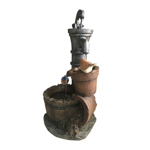 Enchanted Garden™ 24" Tiered Water Pump Outdoor Water Fountain 5 Enchanted Garden™ 24" Tiered Water Pump Outdoor Water Fountain - Image 3