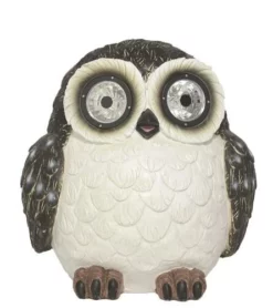 Enchanted Garden™ 14" Solar Eyed Owl Statue