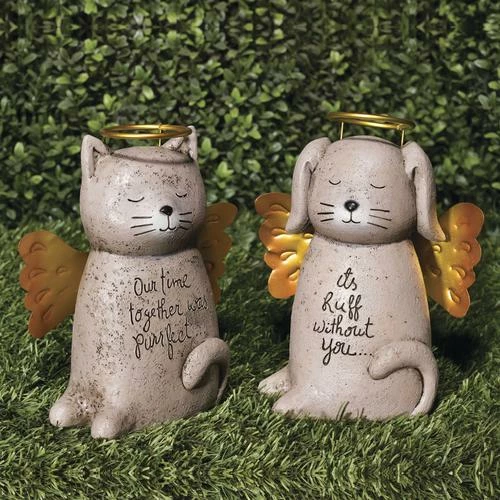 Enchanted Garden™ 8" Resin Angel Pet Statue - Assorted Styles 4 Enchanted Garden™ 8" Resin Angel Pet Statue - Assorted Styles - Image 2