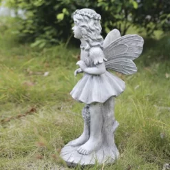 Enchanted Garden™ 18.5" Fairy Statue - Assorted Styles -Home N Garden Joy Sales 2774731 AG38275J1 287 FAIRY side1 SCENIC