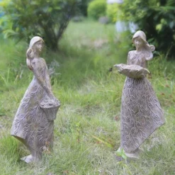 Enchanted Garden™ 17" Girl Statue - Assorted Styles -Home N Garden Joy Sales 2774735 AG30404 GIRL STATUE SCENIC TOGETHER