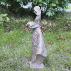 Enchanted Garden™ 17" Girl Statue - Assorted Styles -Home N Garden Joy Sales 2774735 AG30404 GIRL STATUE side2 SCENIC