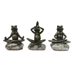 Enchanted Garden™ 5" Bronze Yoga Frog - Assorted Styles