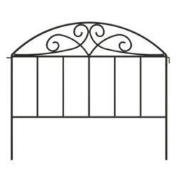 Enchanted Garden 30"H X 36"W Arched Top Scroll Fence Panel