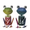 Enchanted Garden™ 10.63" Metal Frog Statue - Assorted Styles -Home N Garden Joy Sales 2774924