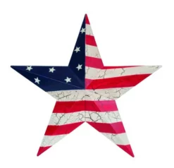 Enchanted Garden™ 23" Metal Patriotic Star Outdoor Wall Art