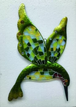 Enchanted Garden™ 18.5" Hummingbird Outdoor Hanging Art - Assorted Styles -Home N Garden Joy Sales 2775043 yellow P SF V2