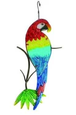 Enchanted Garden™ 17.3" Parrot Outdoor Wall Art - Assorted Styles -Home N Garden Joy Sales 2775051 leaf P SF V2