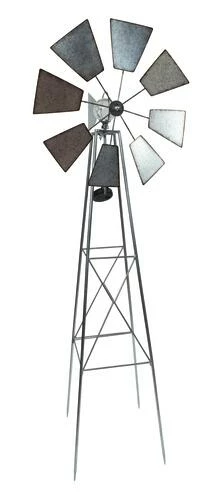 Enchanted Garden™ 60" Galvanized Solar Windmill