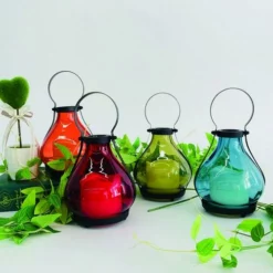 Enchanted Garden™ 6.3" Glass Flameless Candle LED Lantern - Assorted Styles