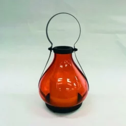 Enchanted Garden™ 6.3" Glass Flameless Candle LED Lantern - Assorted Styles -Home N Garden Joy Sales 2775135 orange P SF V2