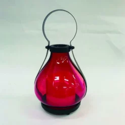 Enchanted Garden™ 6.3" Glass Flameless Candle LED Lantern - Assorted Styles -Home N Garden Joy Sales 2775135 red P SF V2