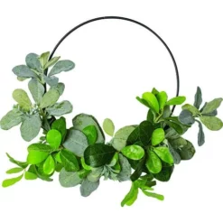 Enchanted Garden™ Artificial Greenery Hoop Wreath - Assorted Styles -Home N Garden Joy Sales 2775185 C