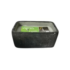 Enchanted Garden™ 16 Oz. Square Concrete Citronella Candle - Assorted Colors -Home N Garden Joy Sales 2775217 Black pkg 2021 CMYK