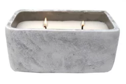 Enchanted Garden™ 16 Oz. Square Concrete Citronella Candle - Assorted Colors