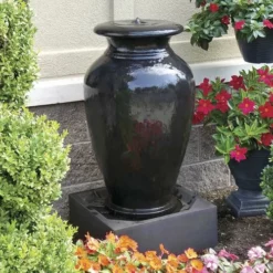 Enchanted Garden™ 38.5" Tuscan Jar Outdoor Water Fountain
