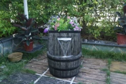 Enchanted Garden™ 23.5" Tiered Whiskey Barrel Outdoor Water Fountain 9 Enchanted Garden™ 23.5" Tiered Whiskey Barrel Outdoor Water Fountain -Home N Garden Joy Sales 2775238 P SC