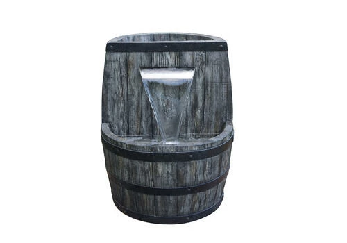 Enchanted Garden™ 23.5" Tiered Whiskey Barrel Outdoor Water Fountain 3 Enchanted Garden™ 23.5" Tiered Whiskey Barrel Outdoor Water Fountain