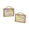 Enchanted Garden™ 8" Wood Lemon Block Outdoor Wall Art - Assorted Styles -Home N Garden Joy Sales 2775274