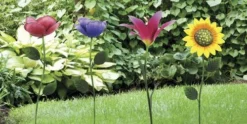Enchanted Garden™ 17.7" Metal Flower Yard Stake - Assorted Styles -Home N Garden Joy Sales 2775341 YardStake
