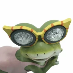 Enchanted Garden™ 7" Sunbathing Solar Frog Statue - Assorted Styles -Home N Garden Joy Sales 2775377 P TP.jpg