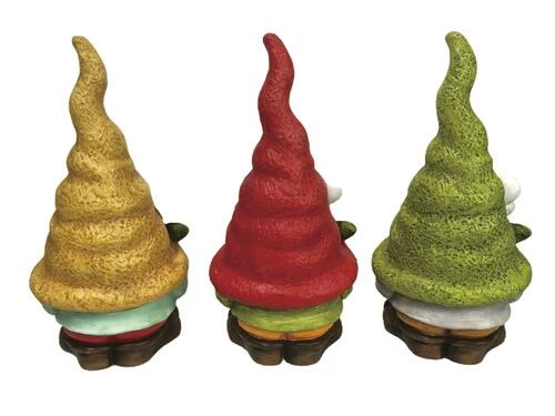 Enchanted Garden™ 17.3" Gnome Statue With Flower - Assorted Styles 4 Enchanted Garden™ 17.3" Gnome Statue With Flower - Assorted Styles - Image 2